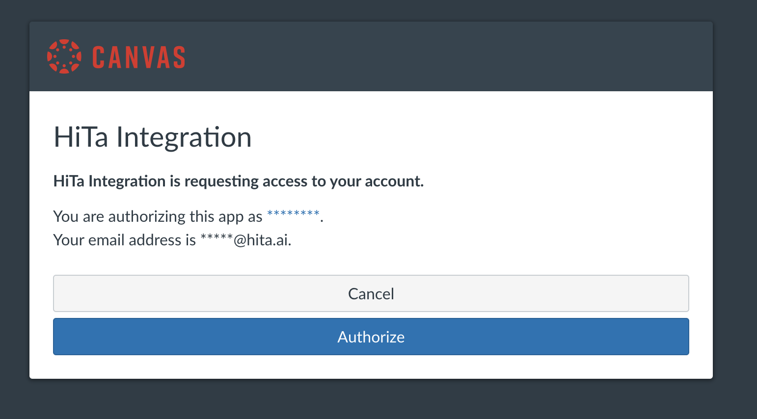 Approve Canvas Connection