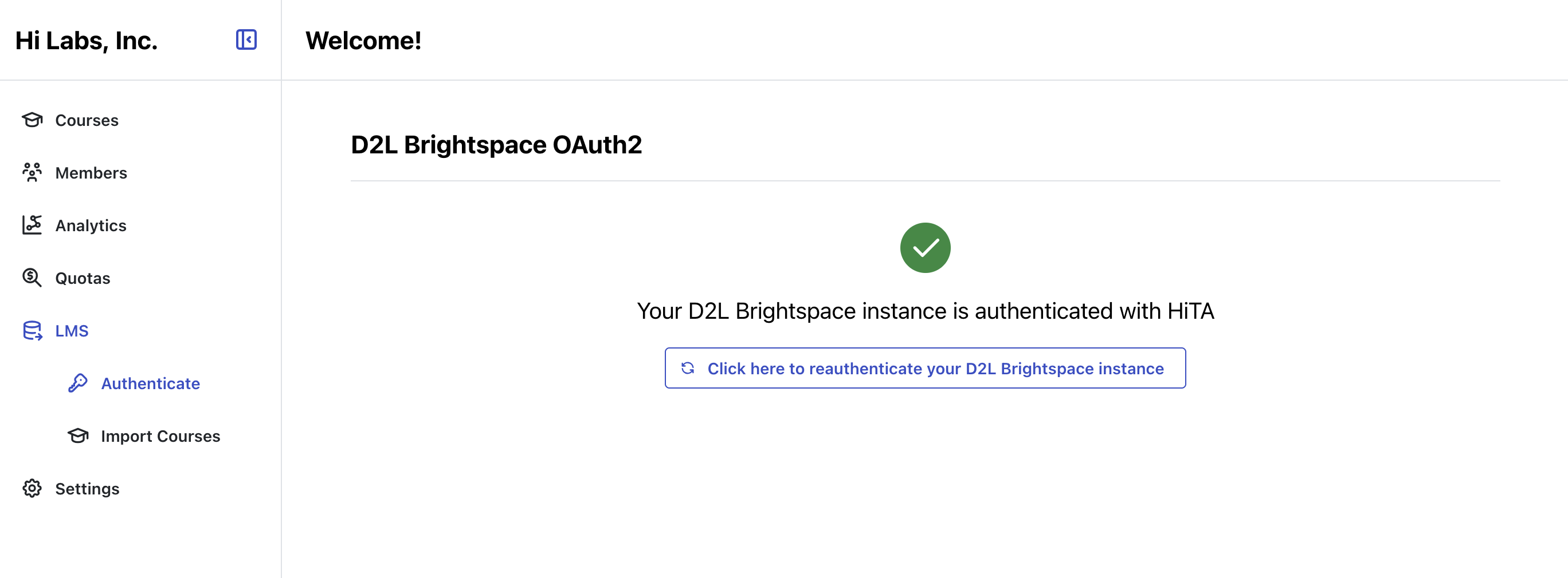 D2L Connection Success